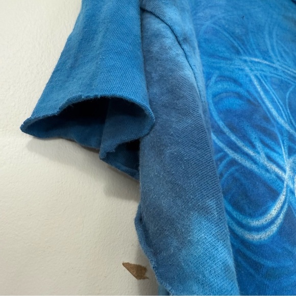 🎄 5/$25 Jimi Hendrix Blue Graphic Distressed T-Shirt - Picture 5 of 6